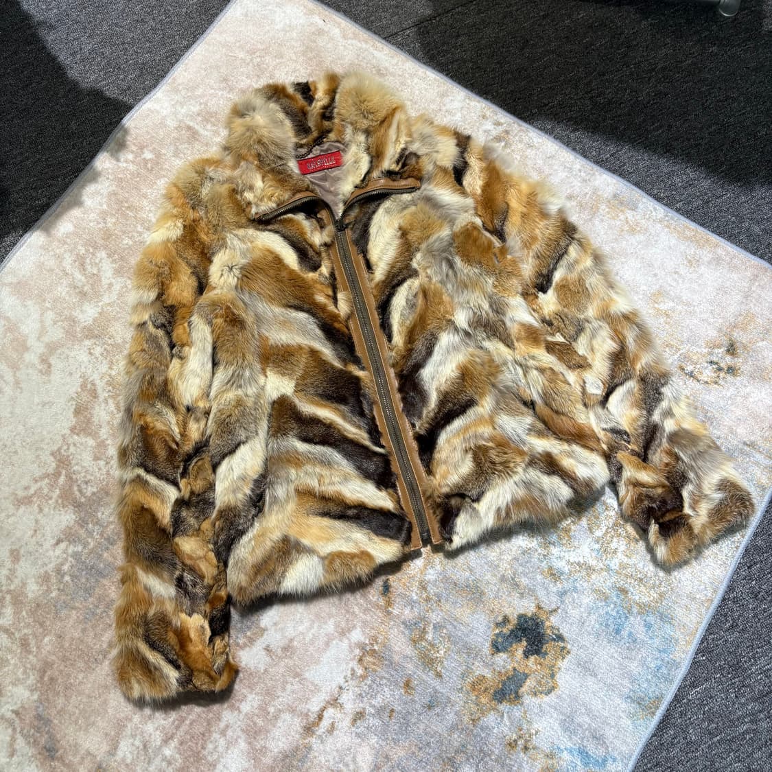 일본빈티지 양가죽 밍크퍼 자켓 상품이미지2