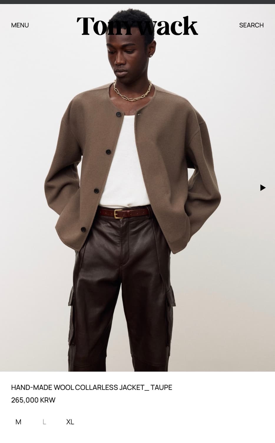 토니웩 라운드넥 자켓 급처  상품이미지1