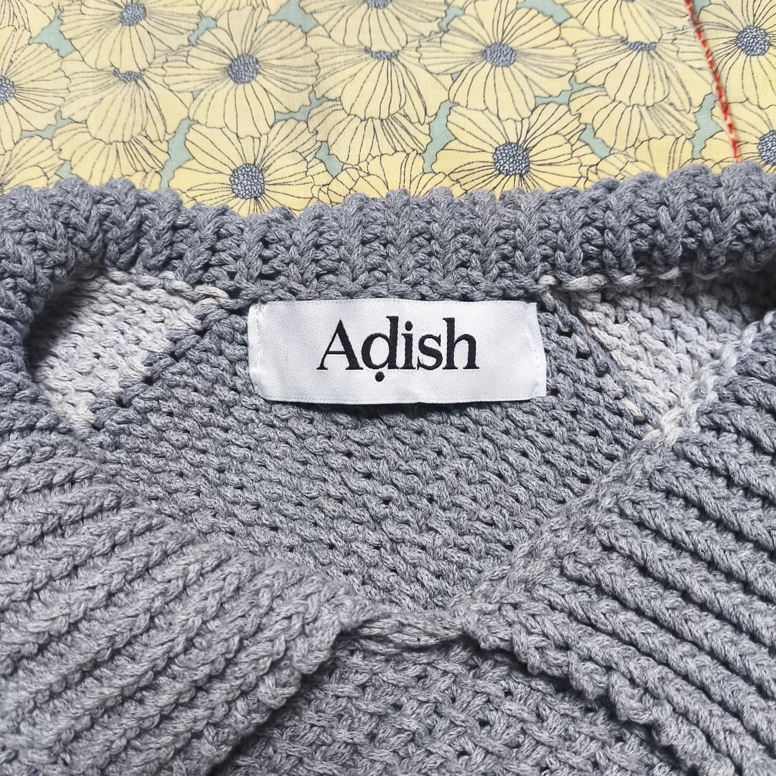 [L/XL] Adish 아디쉬 로타 핸드니트 카라 스웨터 상품이미지3