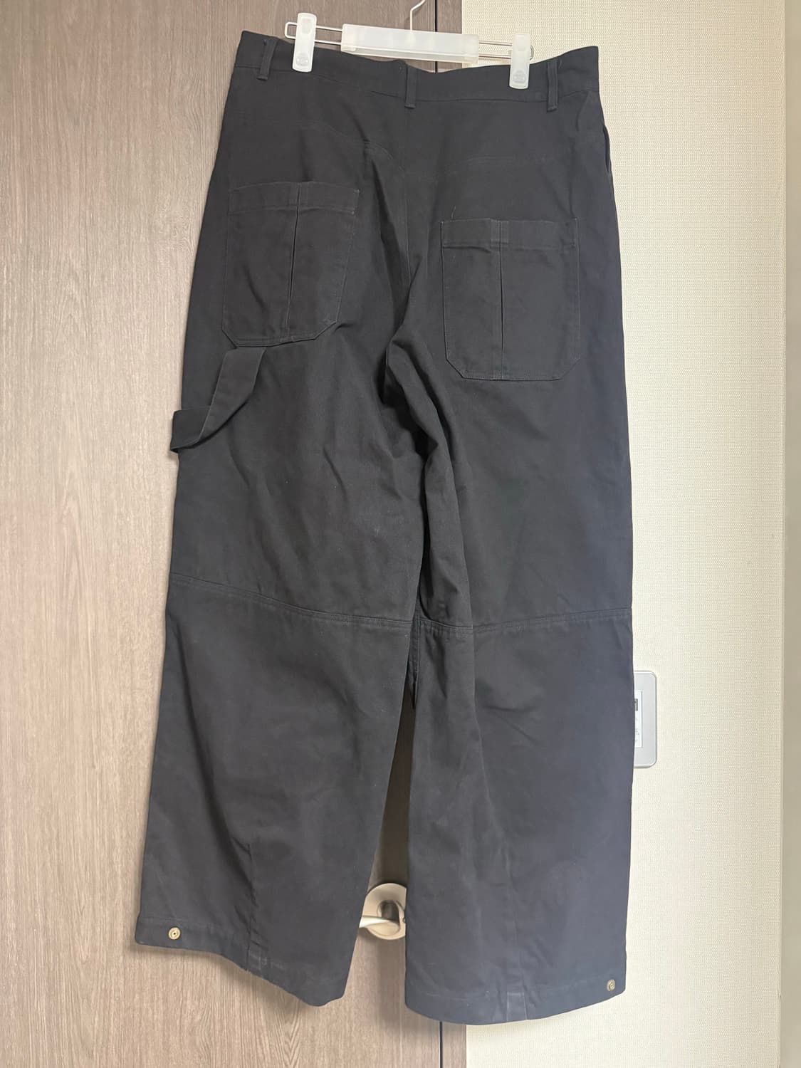 ETCE 더블 니 코튼 팬츠 블랙 L 상품이미지3