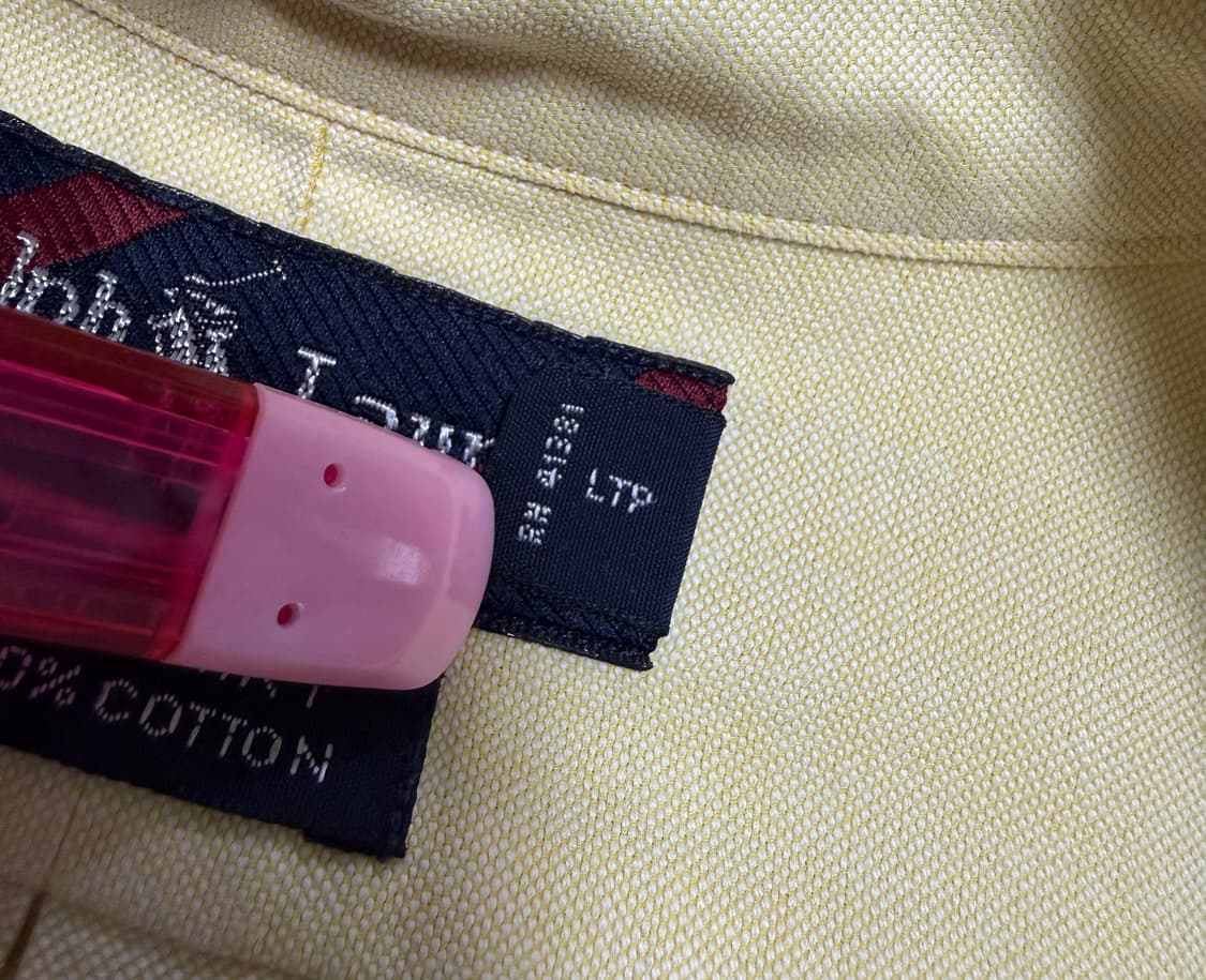 폴로 랄프로렌 옐로우 빅셔츠 L 상품이미지3