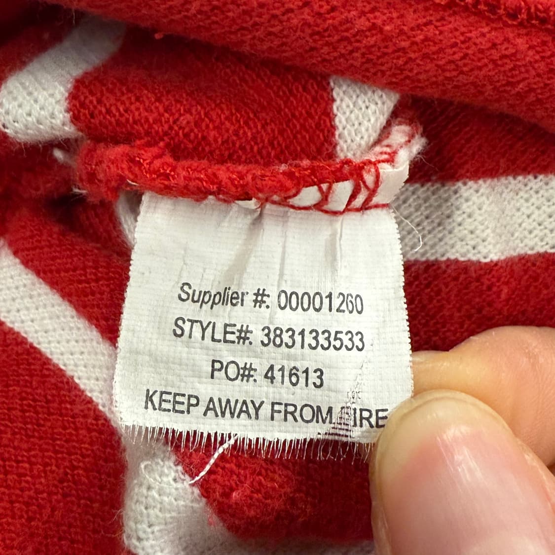 폴로 랄프로렌 레드 네이비 스트라이프 단가라 빅포니 카라 반팔 티 상품이미지6