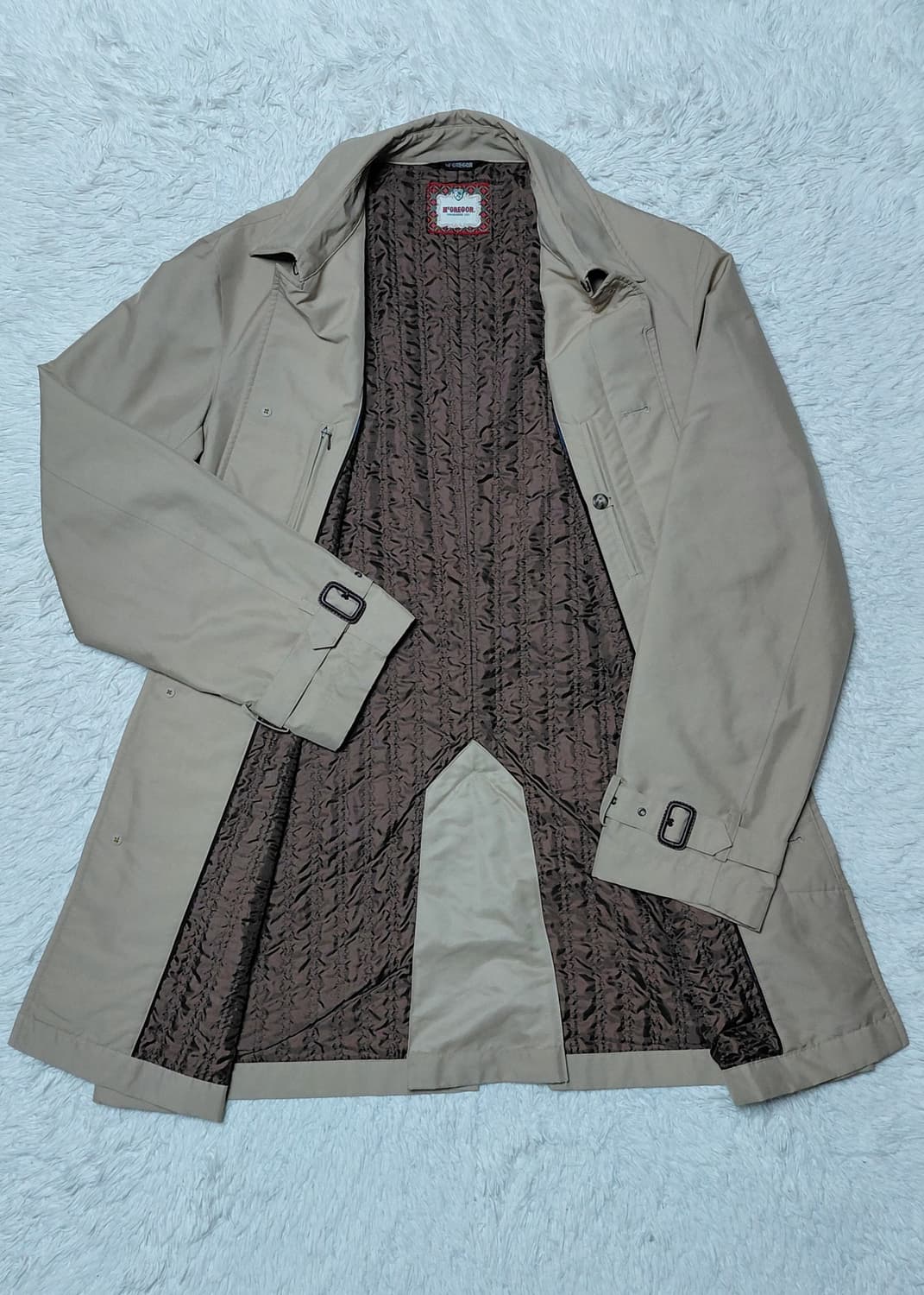 Mcgregor 남성 베이지 트렌치 코트 (105) 상품이미지1