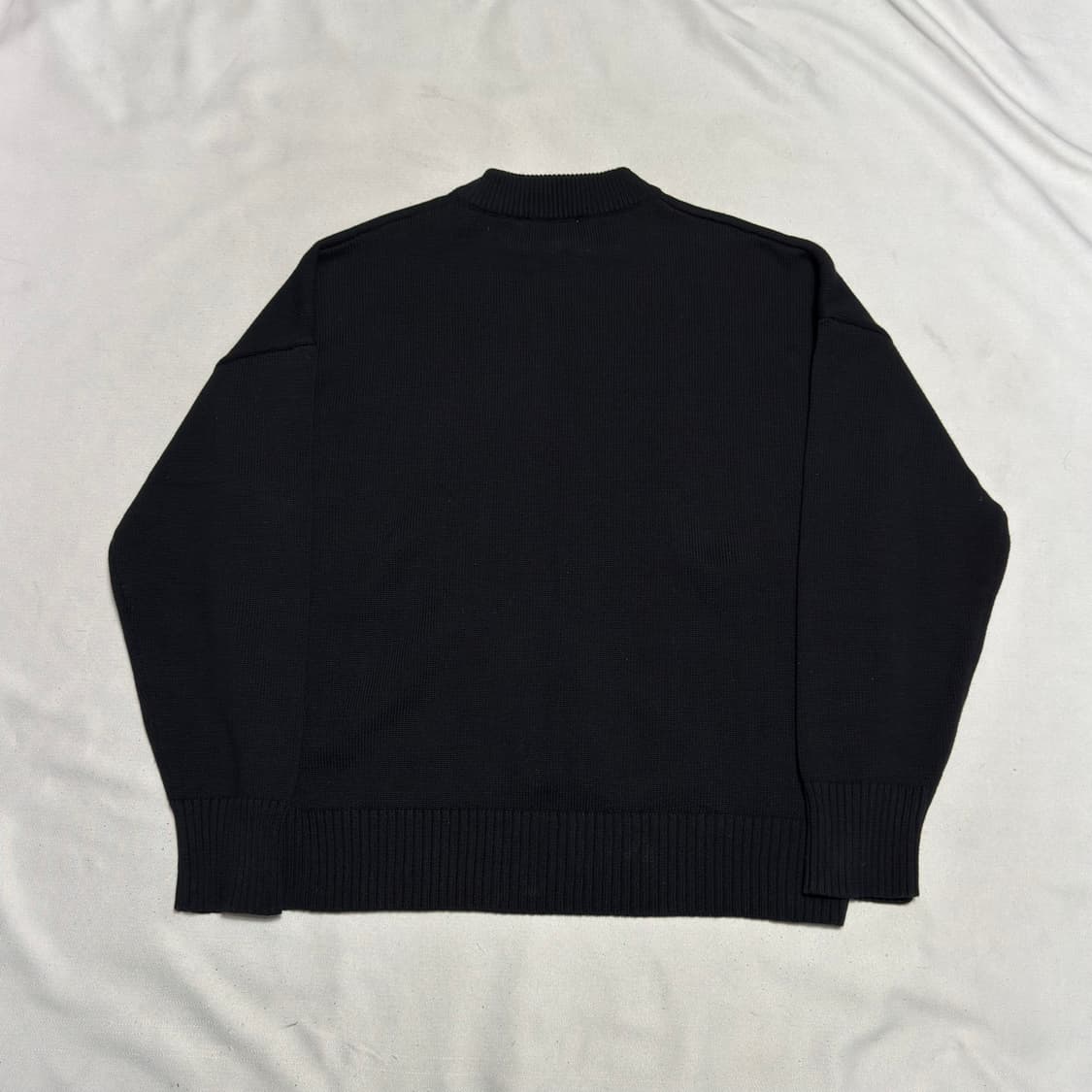 XL 아미 블랙 코튼 니트 상품이미지3