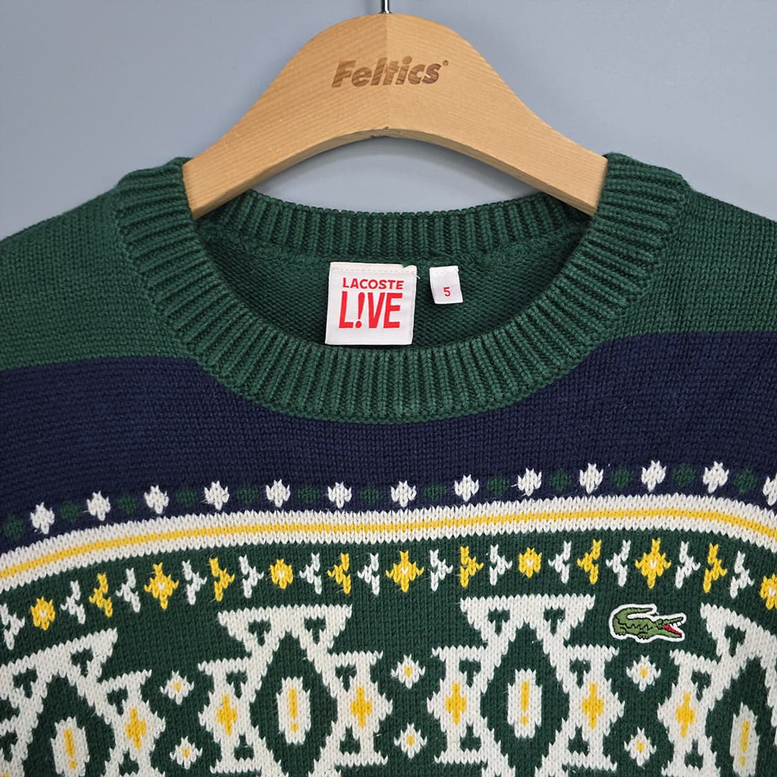 라코스테라이브 패턴 니트 멀티컬러 5 상품이미지2