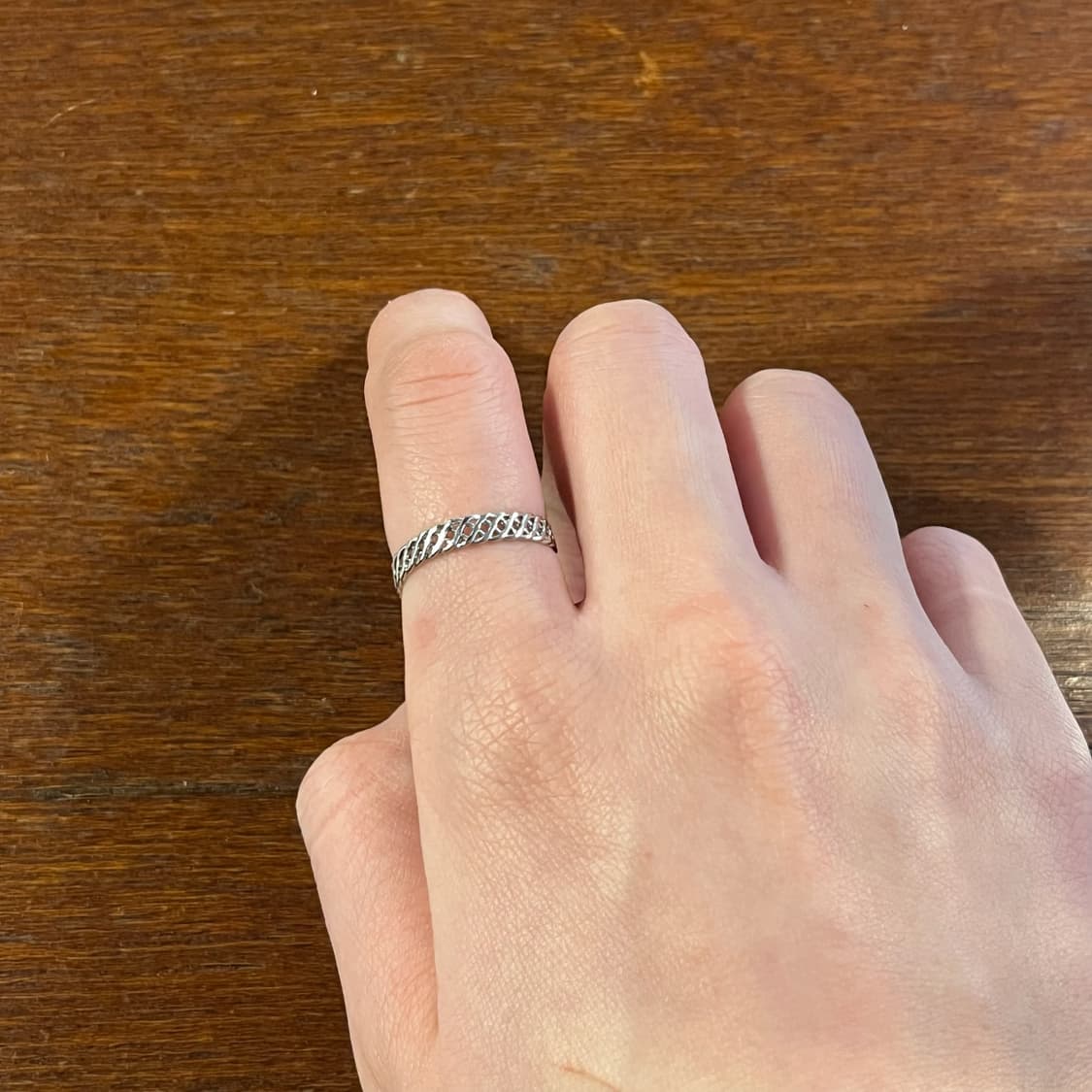 새상품 여성 신주 꽈베기 반지  상품이미지5