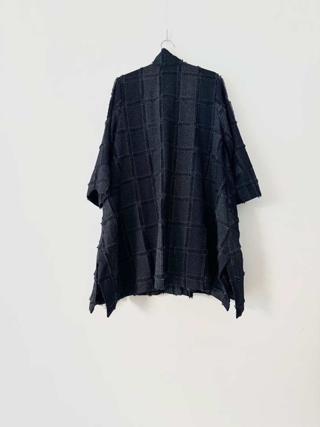 Avant grid check corsage jacket / navy 상품이미지5