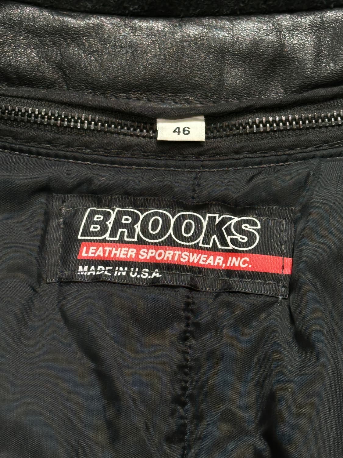 80's 브룩스 레더 모터사이클 레더 자켓 빈티지 레더 자켓 상품이미지9