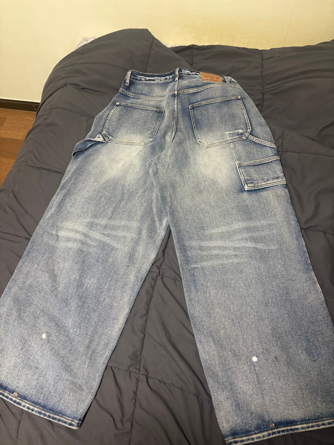 [xl / 34 ] dnsr 브러쉬 카펜터 데님 팬츠 블루 상품이미지2