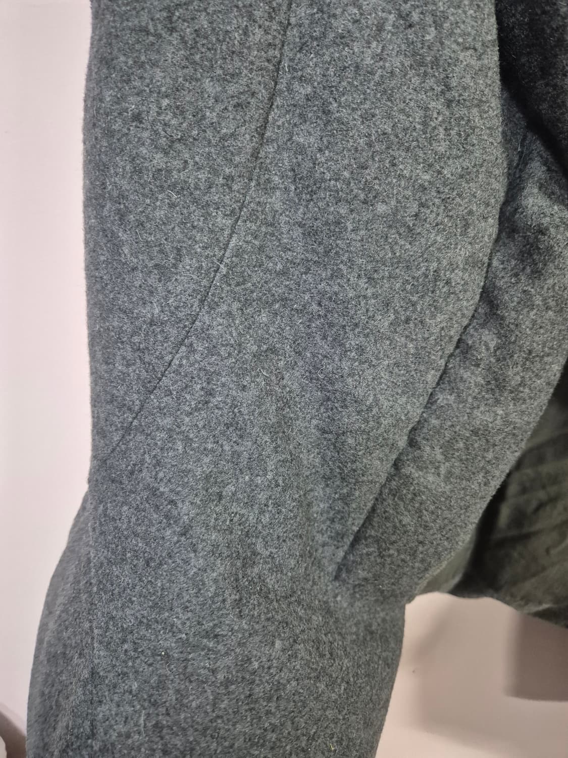 워모(luom9)모직  회색 숏 코트 상품이미지7
