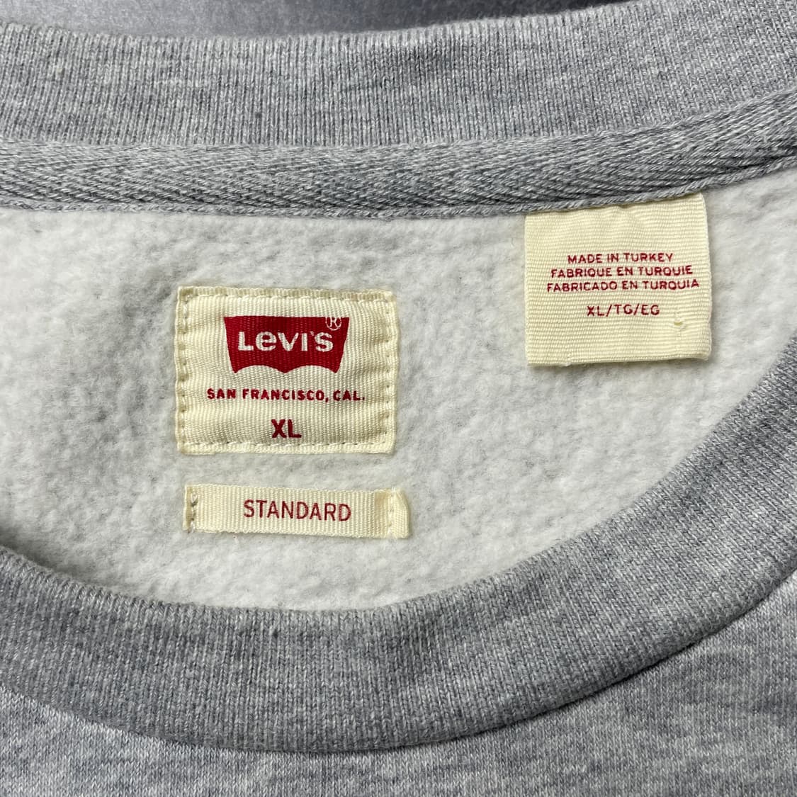 LEVI'S 리바이스 빈티지 그레이 기모 롱슬리브 스웨트셔츠 A00412 상품이미지8