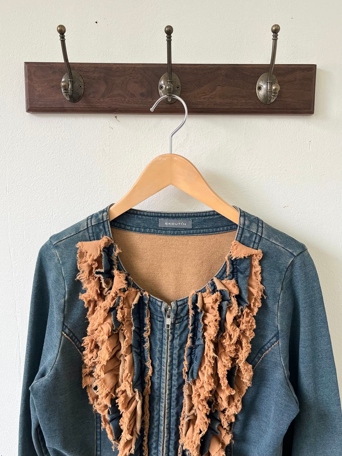 EKDUTin 프릴 데님 자켓 상품이미지2