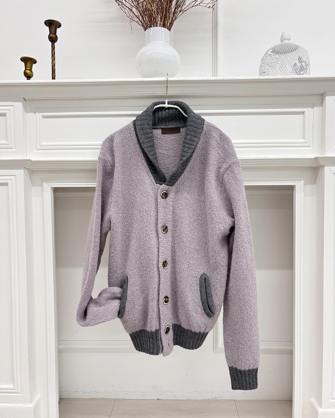 herish lavender charcoal point cardigan 상품이미지1