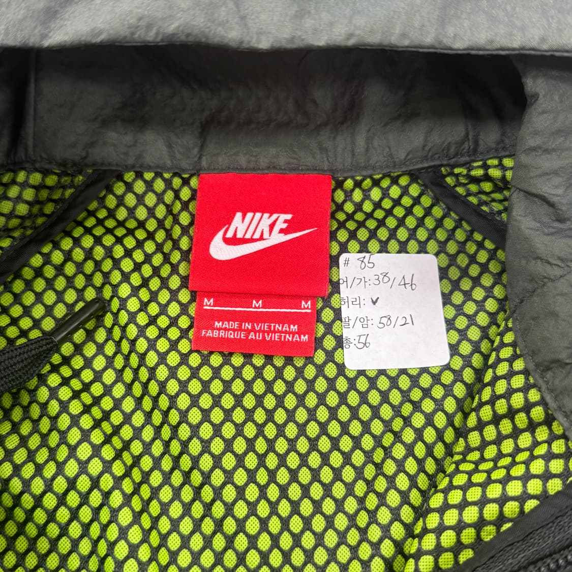 나이키 카키 테크팩 후드 바람막이 빈티지 아웃도어 캠퍼 스포티 상품이미지2