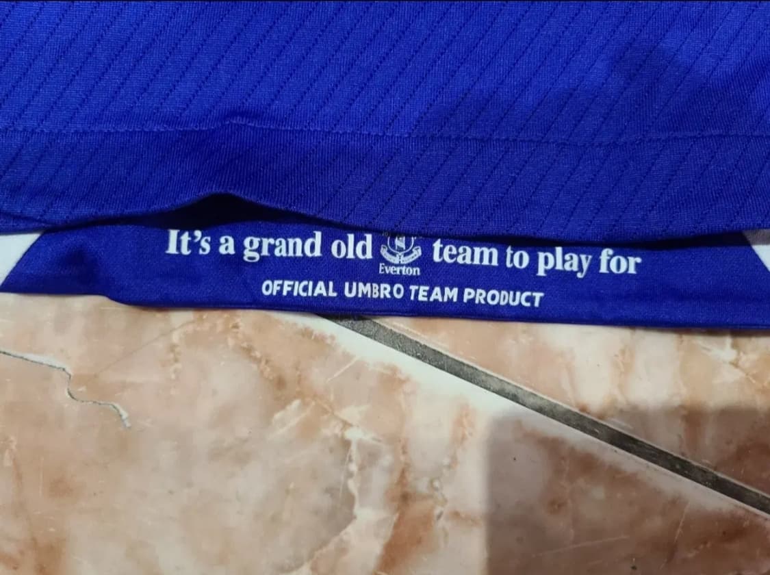 엄브로 08 09 에버튼 올드레플 축구져지 상품이미지6