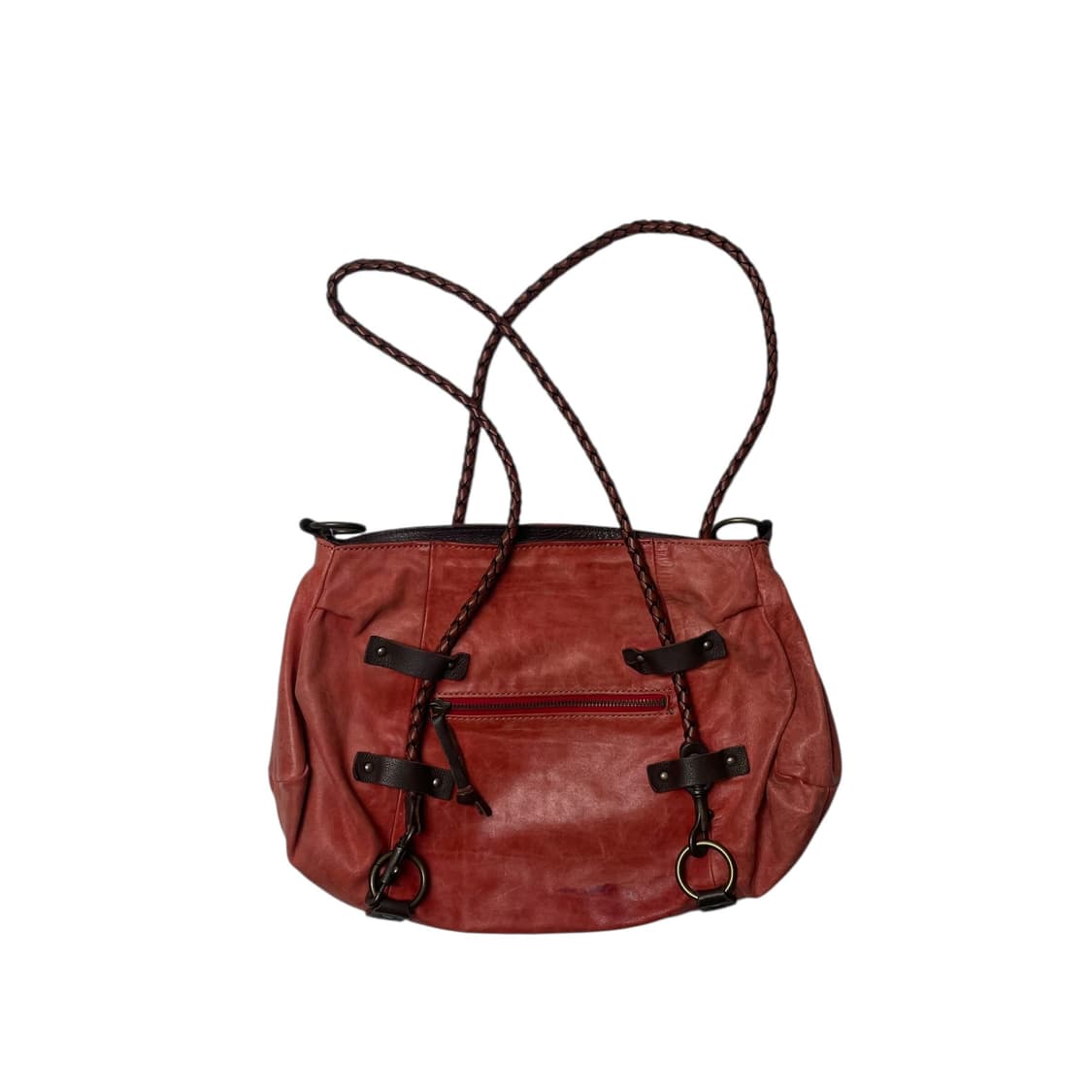 cuir jouer cube 레드 레더 백 상품이미지1