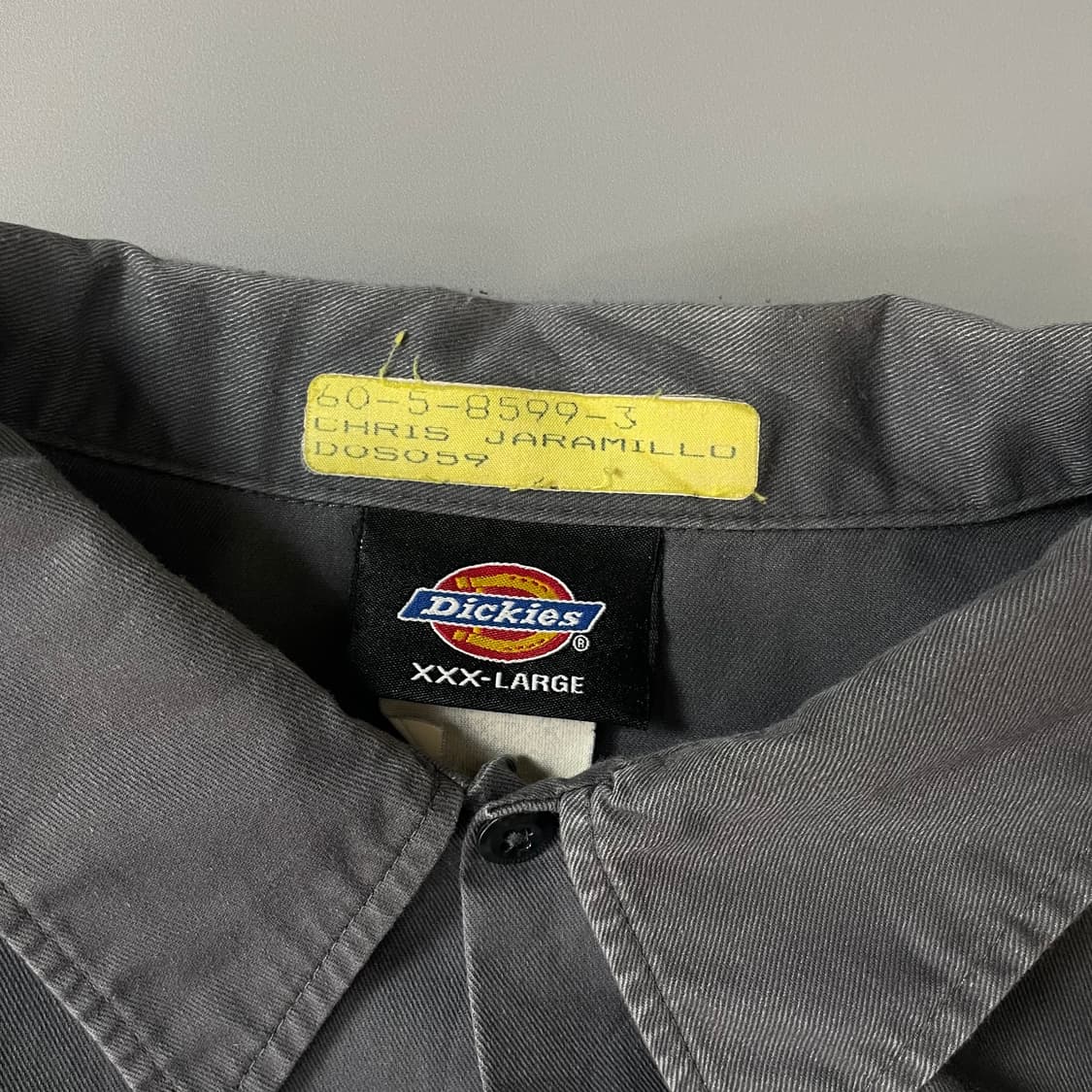 디키즈 블랙그레이 워크셔츠 3XL 상품이미지4