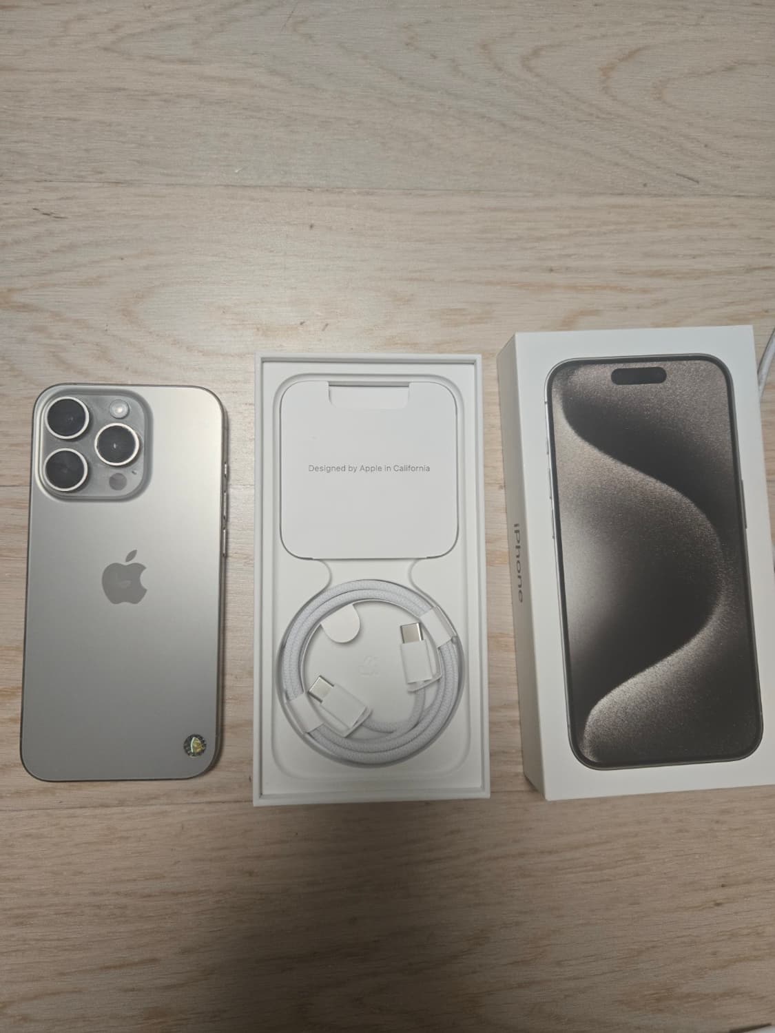 아이폰 15pro 128GB 내츄럴그레이 상품이미지2