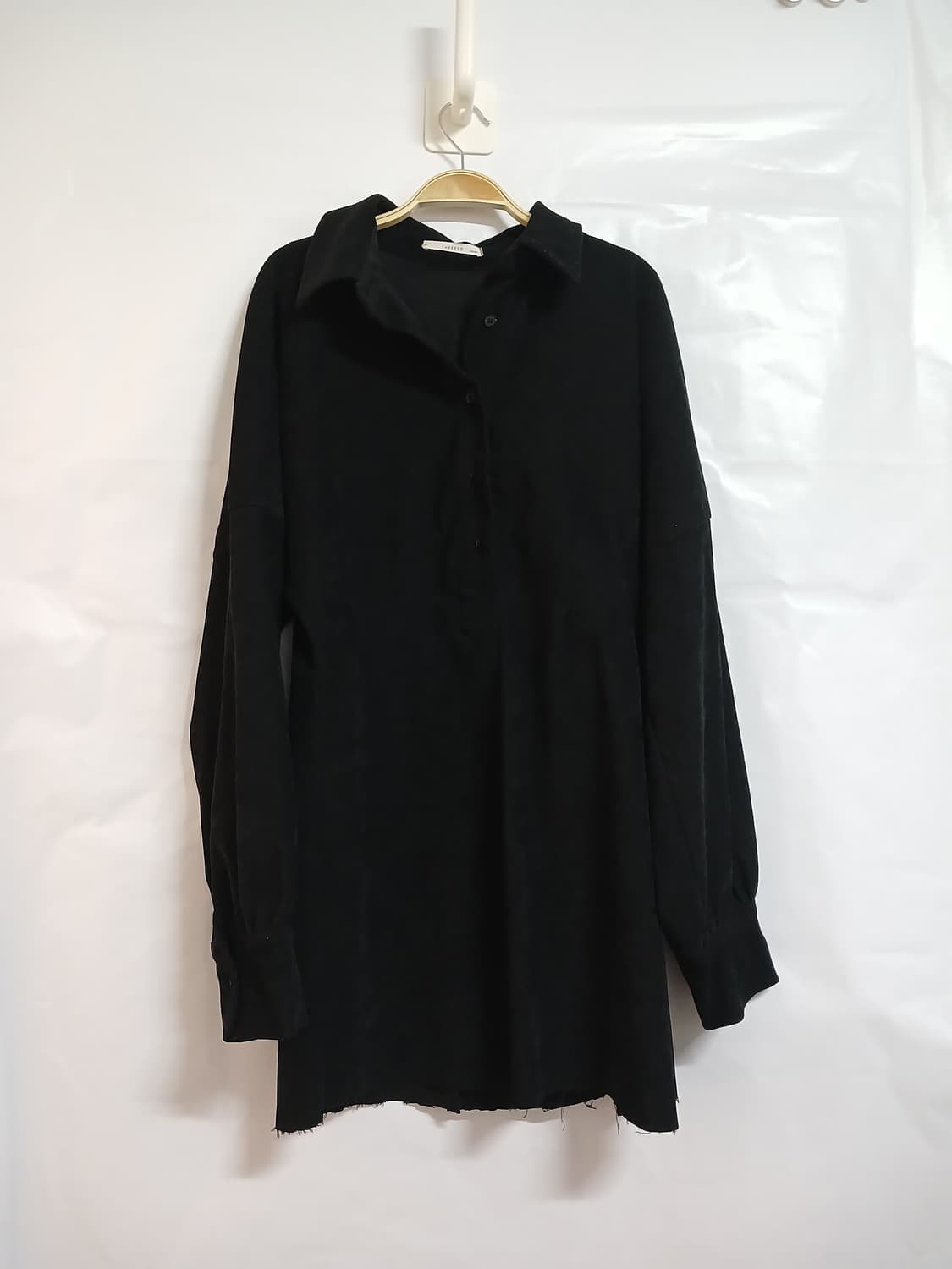 (55,90)코듀로이 미니 원피스  블랙 상품이미지1