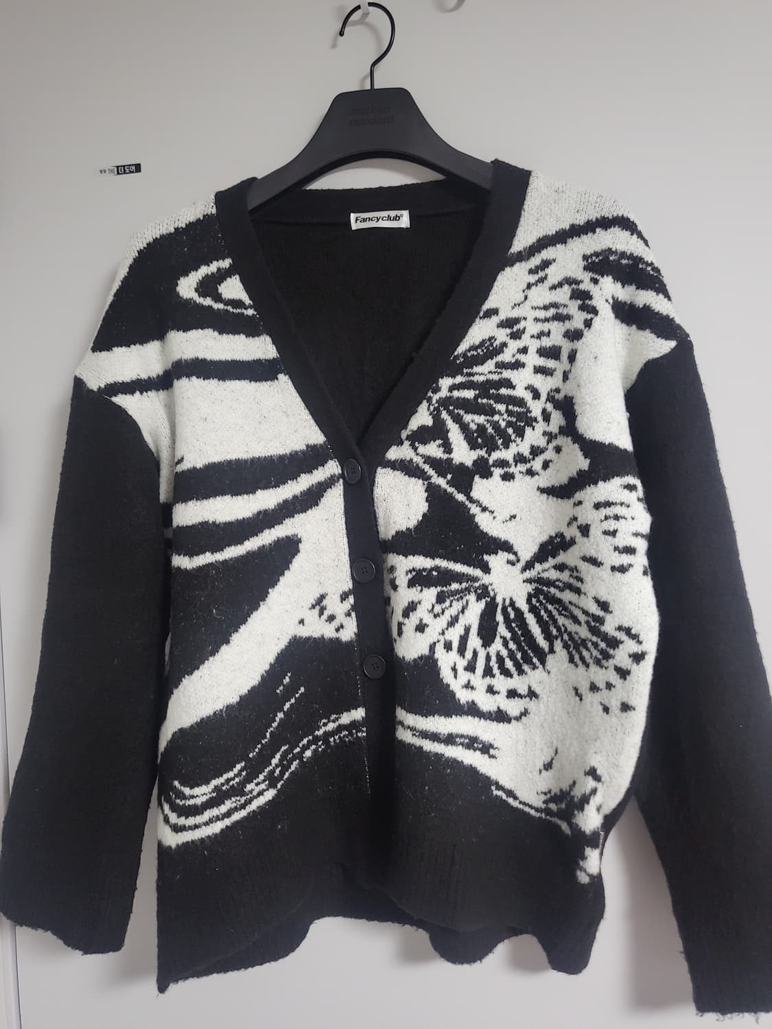 팬시클럽 디픽트 니트 가디건 (BLK) 상품이미지1