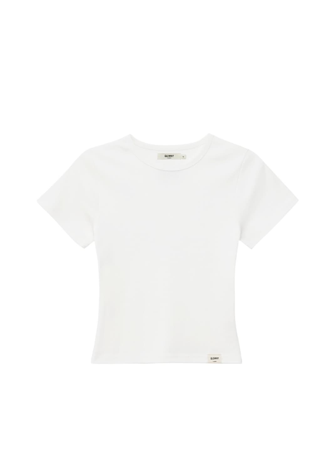 글로니(Glowny) G BABY TEE WHITE 지 베이비 티 화이트 상품이미지1