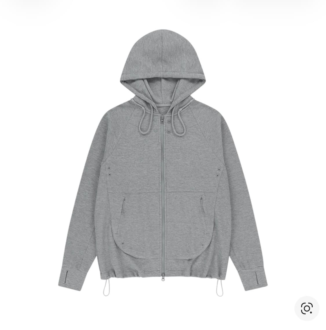 산산기어 서킷 집업 후디 멜란지 그레이 3사이즈 상품이미지1