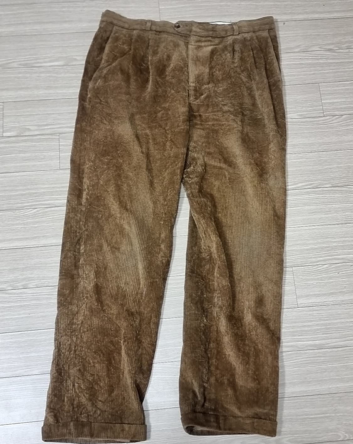 미제 usa 70~80년대 브라운 코듀로이 골덴 바지(34-35) 상품이미지1