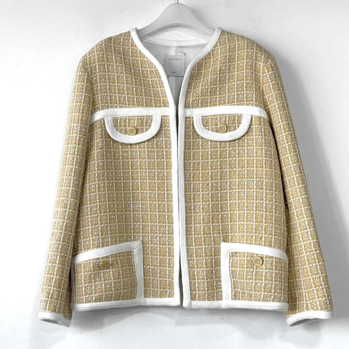 산드로 팬시 메탈릭 트위드 자켓 상품이미지2