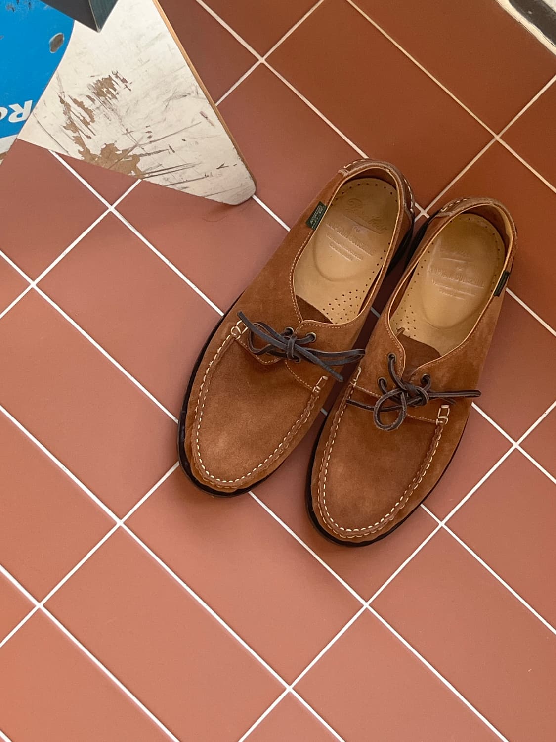 파라부트 x 캡틴선샤인 도밍구 스웨이드 카멜 상품이미지7