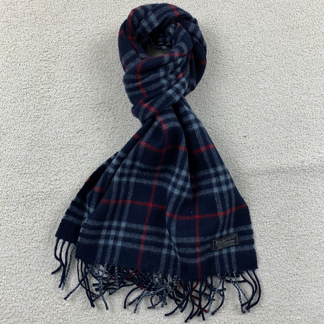 정품 버버리 네이비 노바체크 램스울 머플러 상품이미지2
