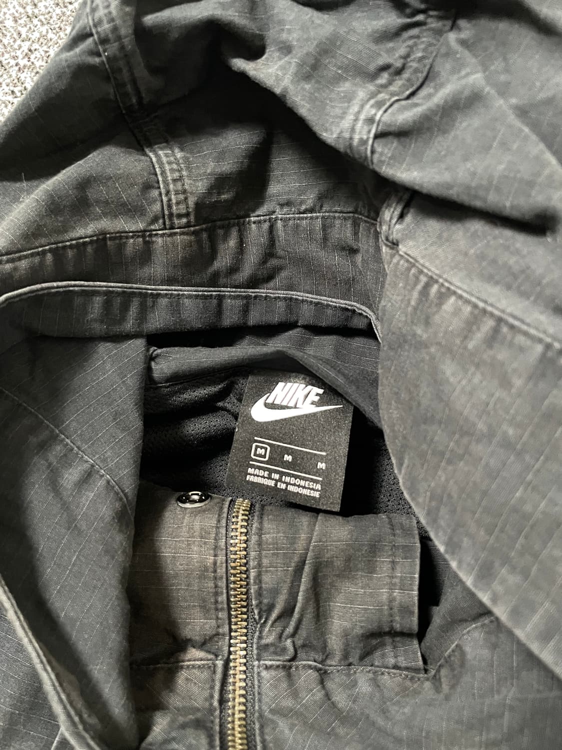 빈티지9. 나이키 시티 메이드 우븐 워싱 데님 후드 자켓 상품이미지4