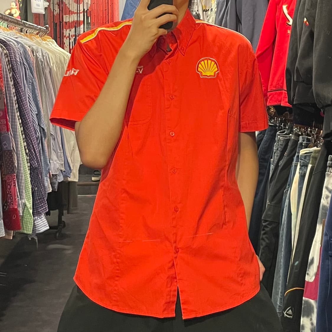 [IM] Ferrari 페라리 레드 레이싱 반팔셔츠 상품이미지2