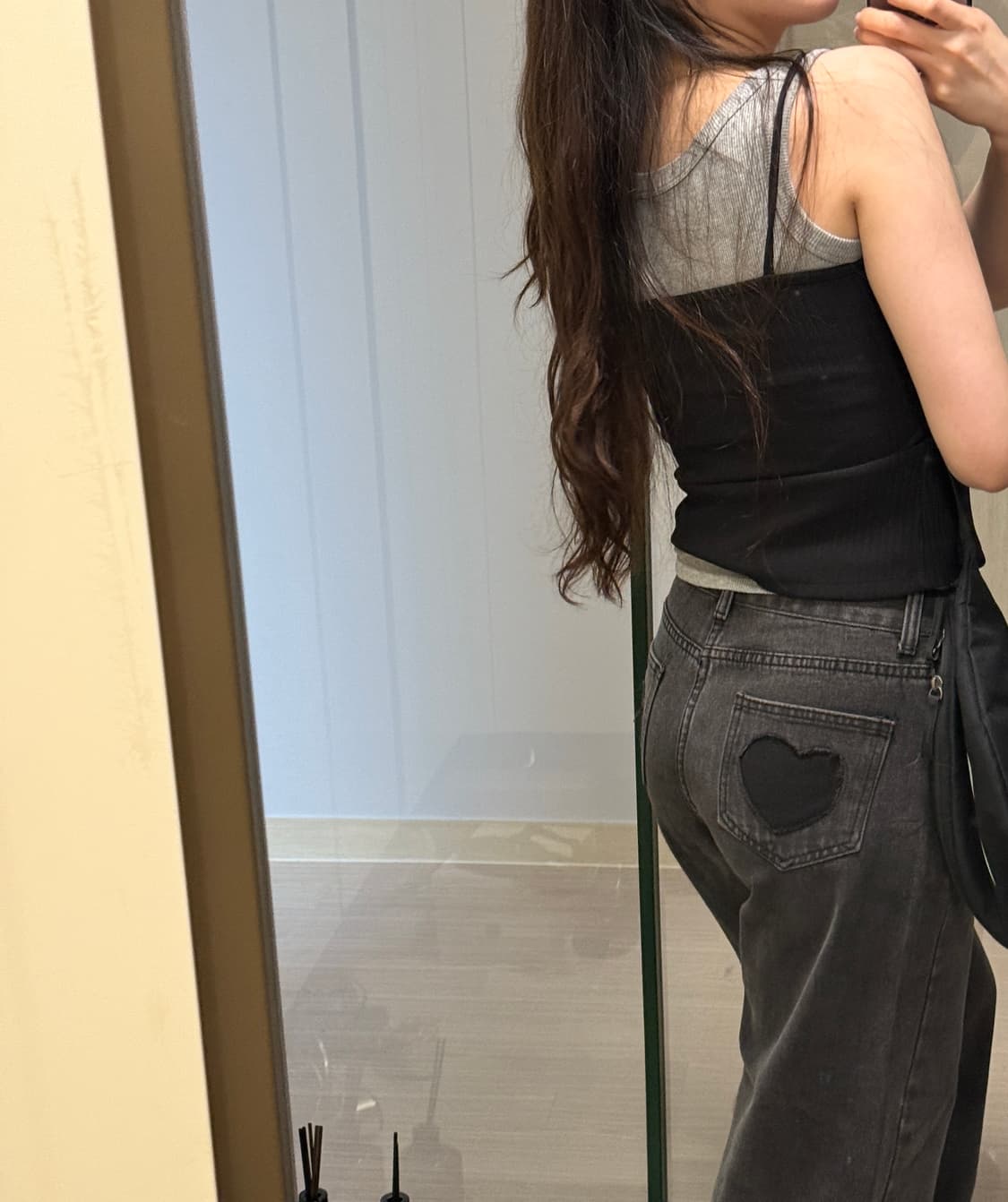 더일마 바스트 와이어 두줄나시 블랙 상품이미지2