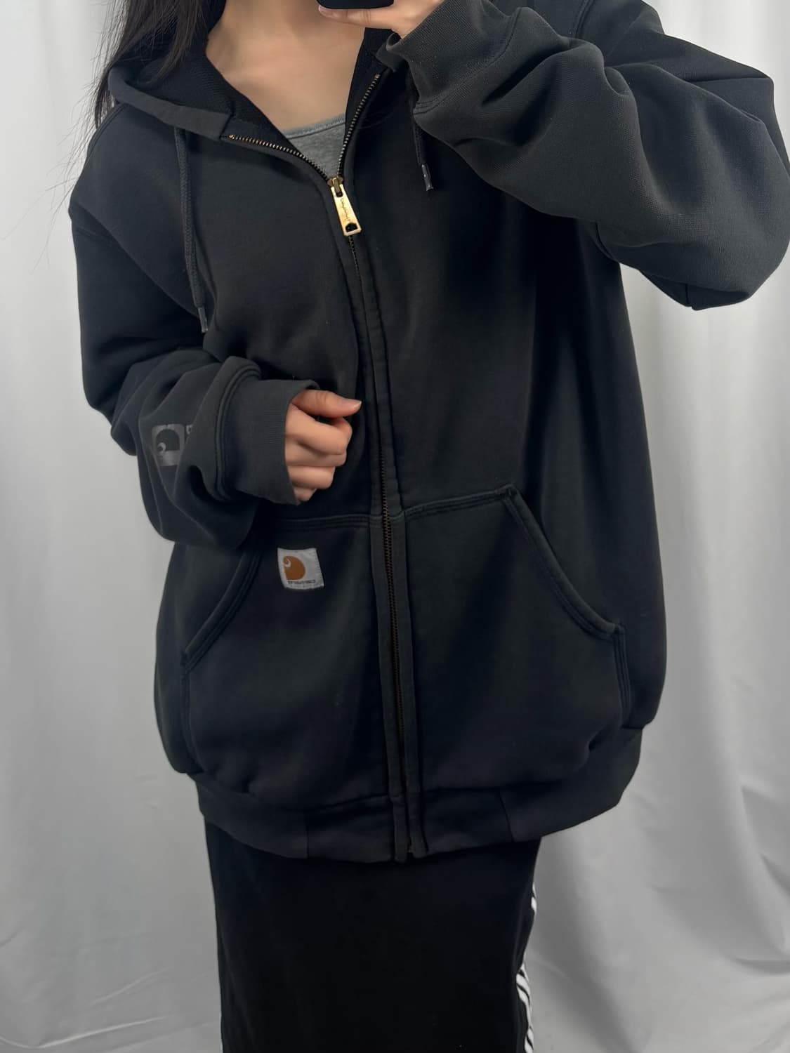 칼하트 레인디펜더 써멀 후드집업 상품이미지1