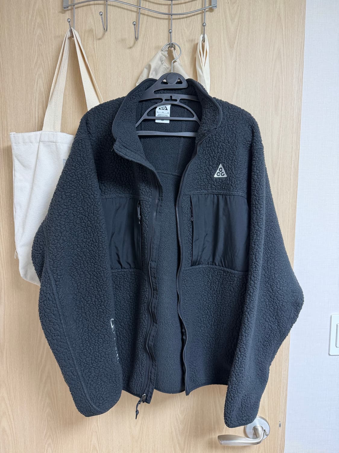 나이키 ACG 아크틱 울프 풀 집 탑 블랙 앤트러사이트 - 아시아(XL) 상품이미지1