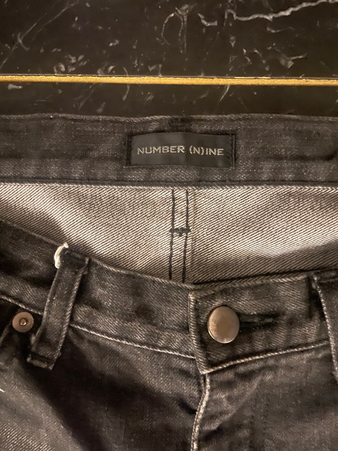 넘버나인 복각판 총알데님 블랙 상품이미지2