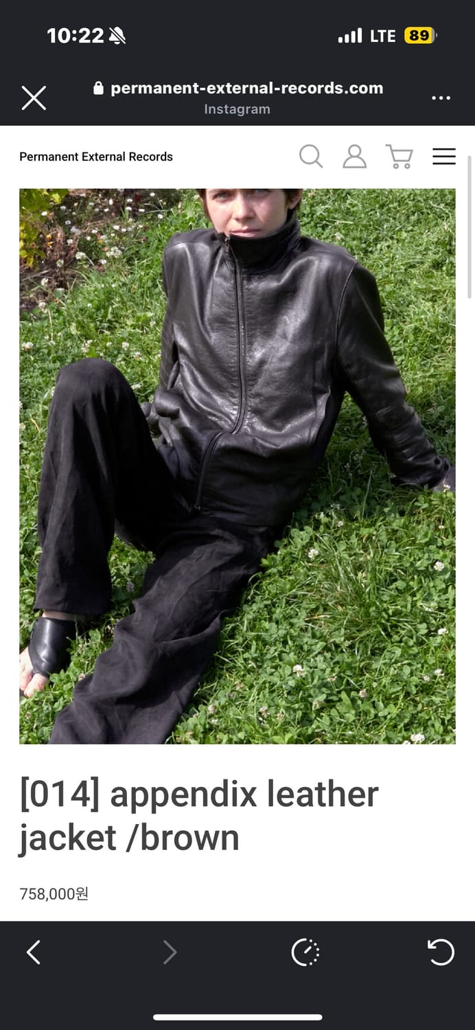 머듈 레더자켓 브라운 2사(appendix leather) 상품이미지1