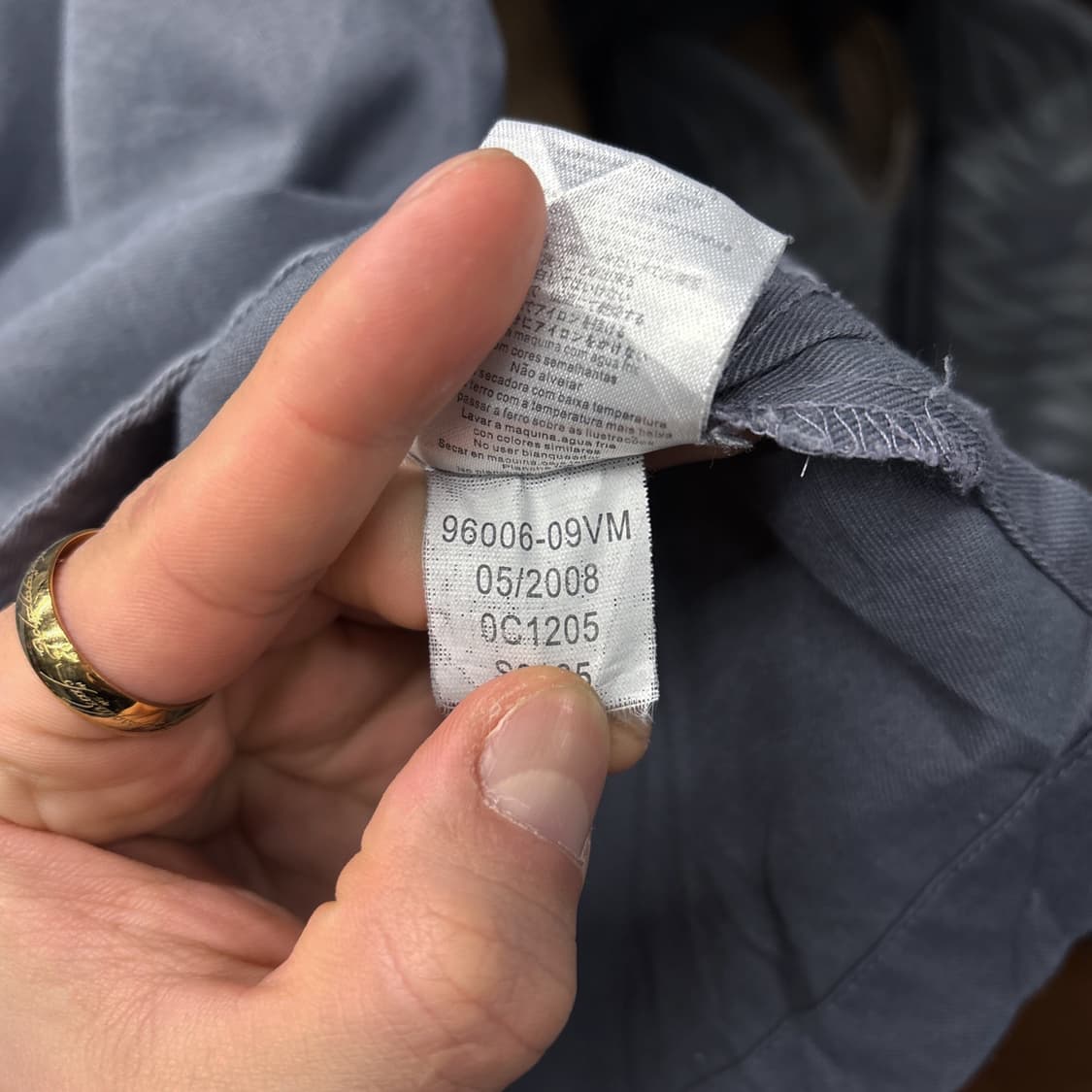 00s 할리데이비슨 레터링바 오픈윙 자수 지퍼포켓 개러지셔츠 N1185 상품이미지10