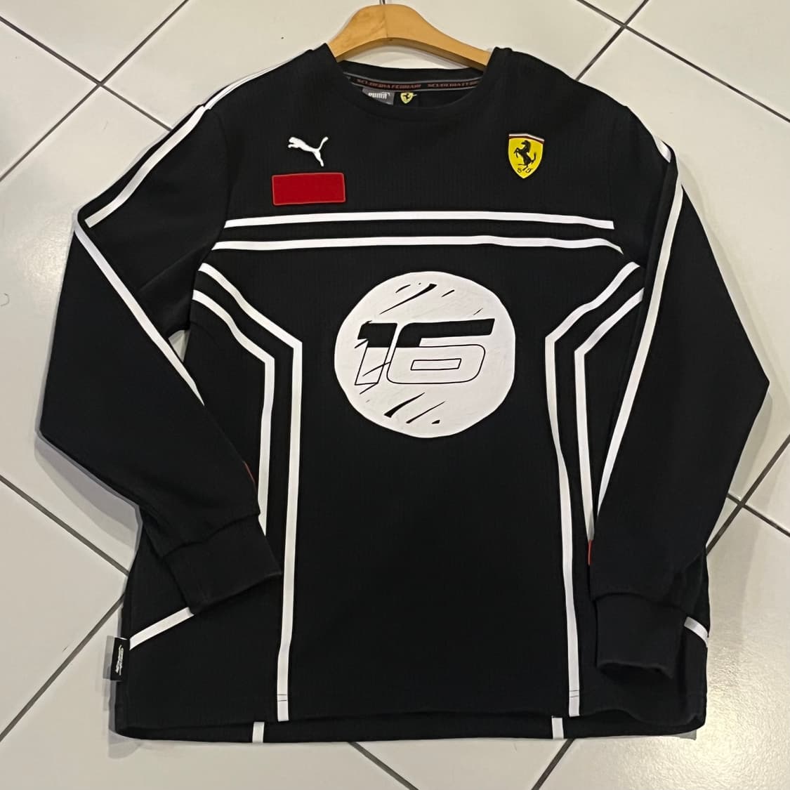 퓨마 x 페라리 블랙 롱슬리브  상품이미지1