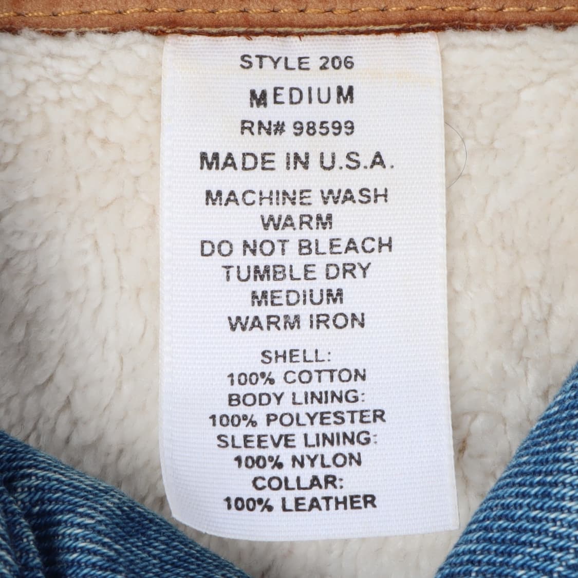 90s Schaefer outfitter 쉐르파라이너 데님 초어코트 상품이미지10