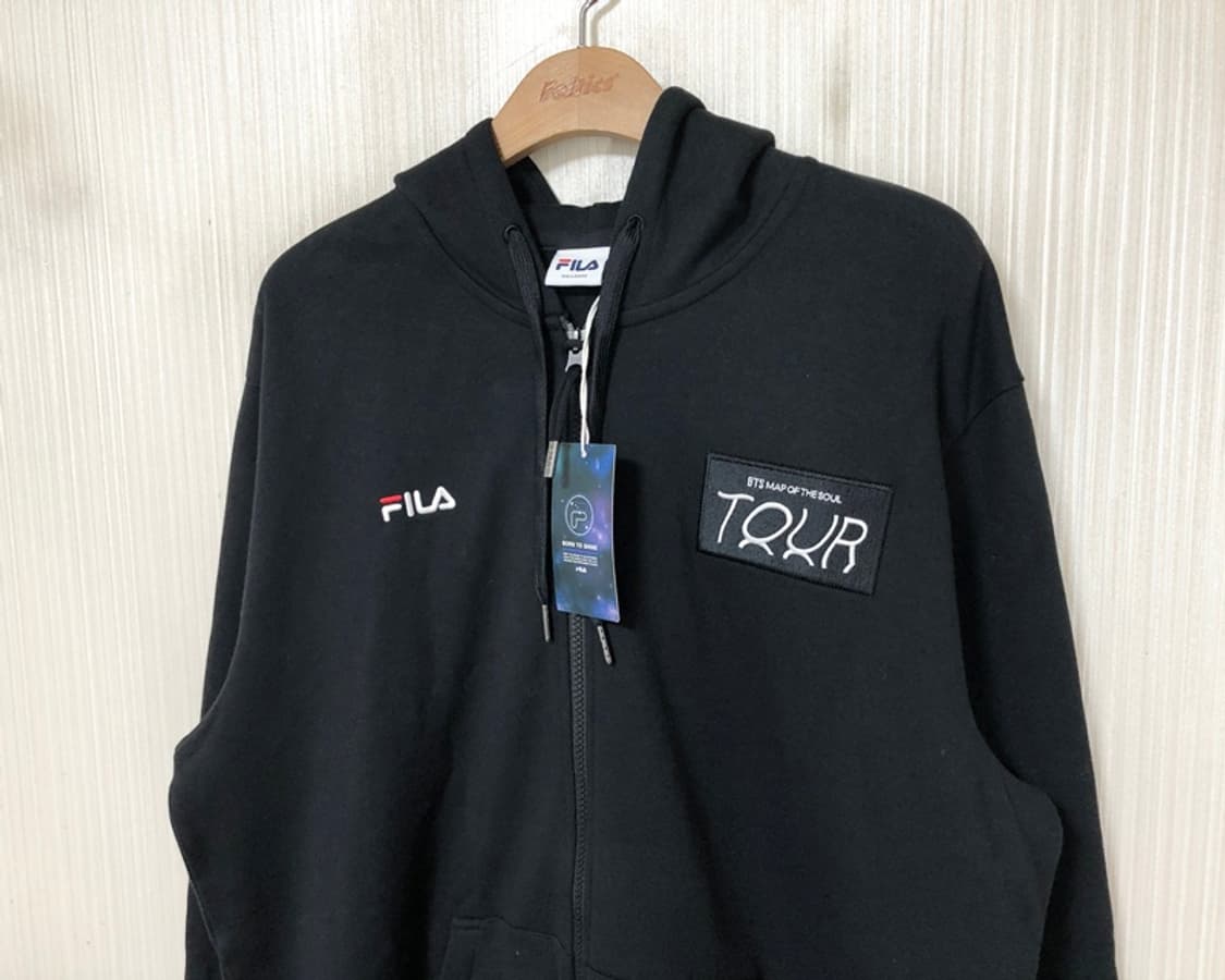 필라X방탄소년단 BTS 맵 오브더 소울투어 BTS CREW 후드집업XXL 상품이미지6