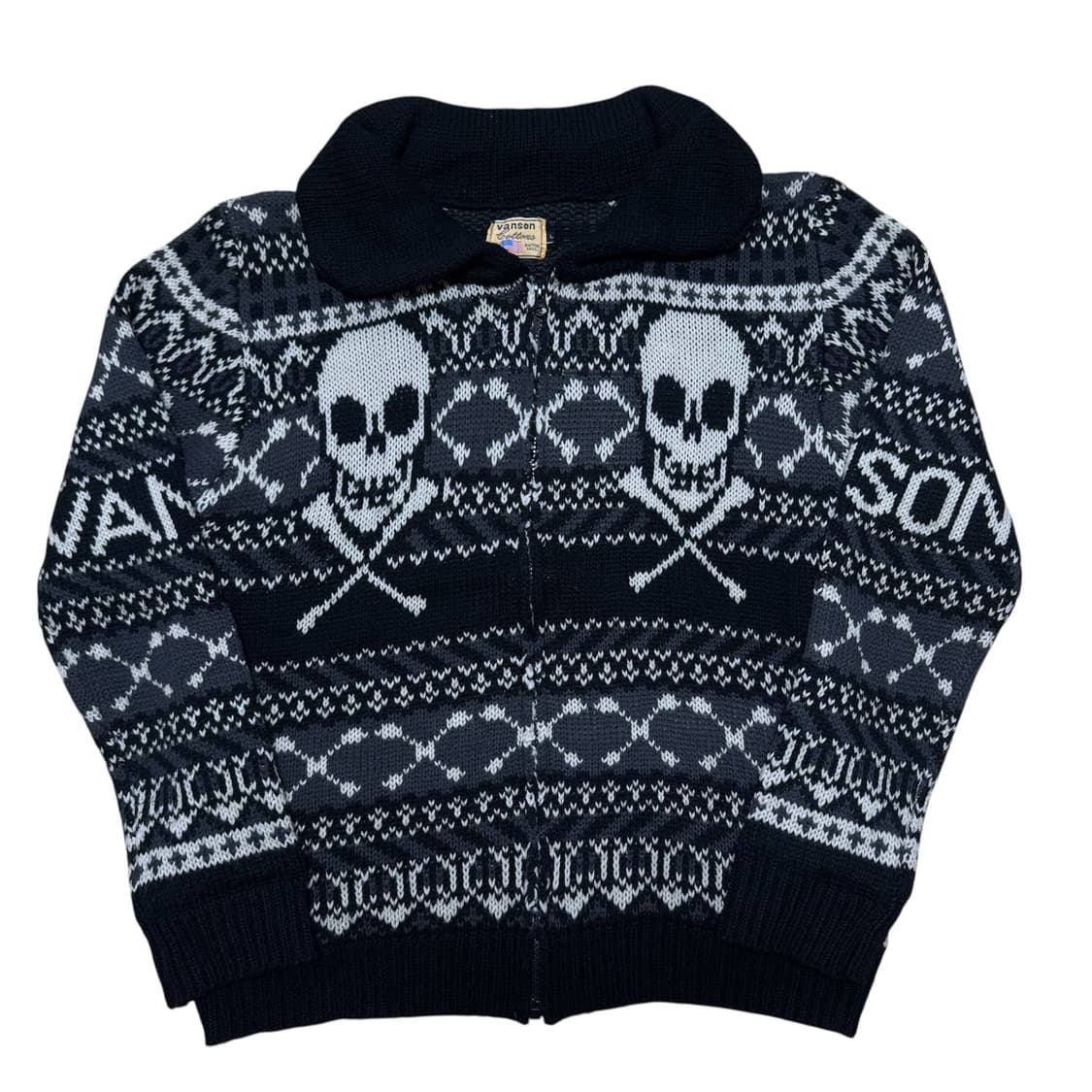 밴슨 본 스컬 집업 자켓 상품이미지1