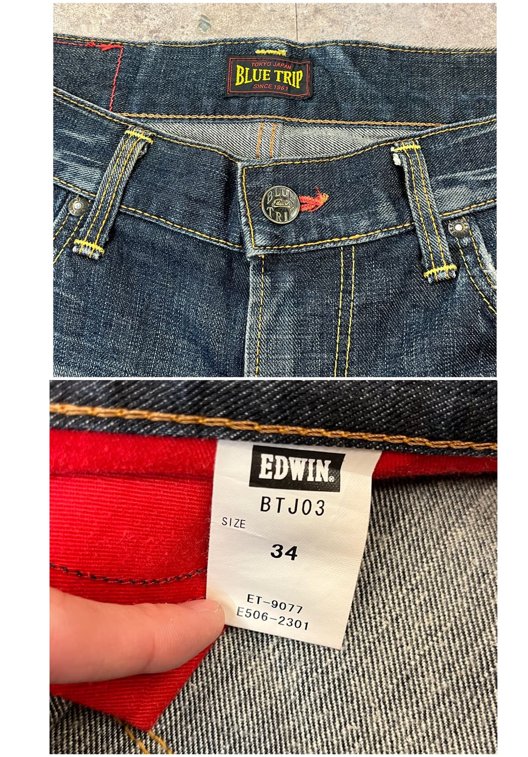 에드윈 블루트립 데님팬츠 34 #csz1835 상품이미지3