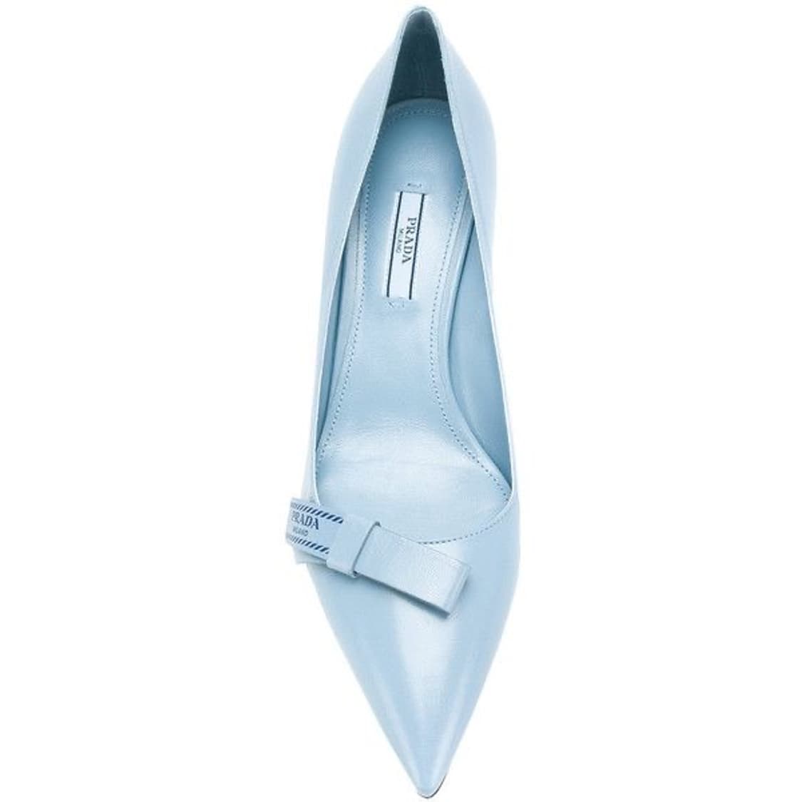 Prada 프라다 스카이블루 민트 리본 펌프스힐 240 상품이미지1