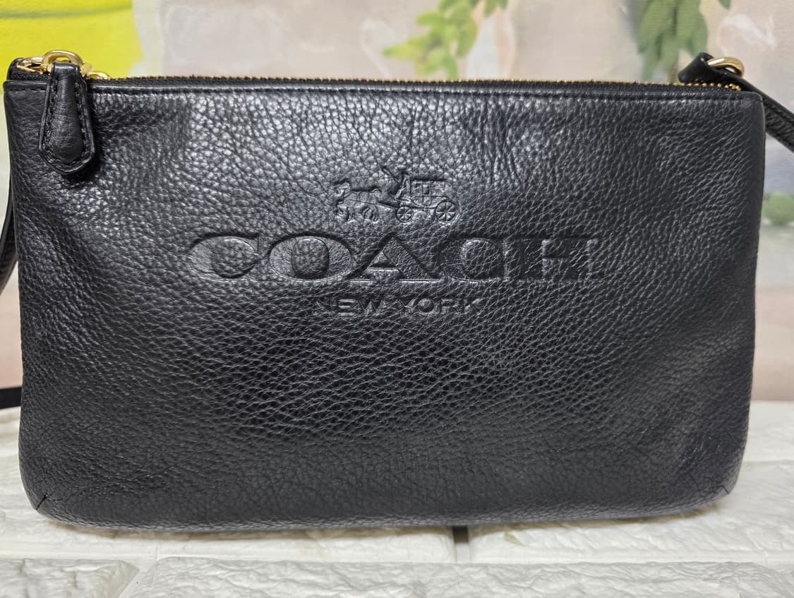 코치 페블 레더 여성크로스백 가죽 더블포켓 여성가방 GD98 상품이미지2