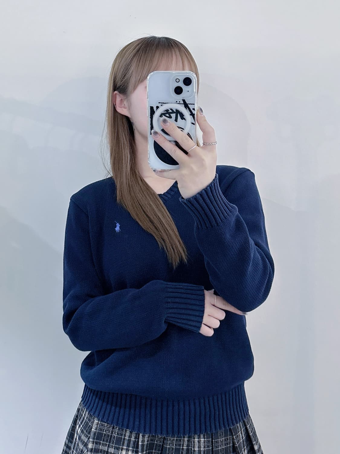 폴로랄프로렌 GOLF 네이비 포니 브이넥 니트 상품이미지1