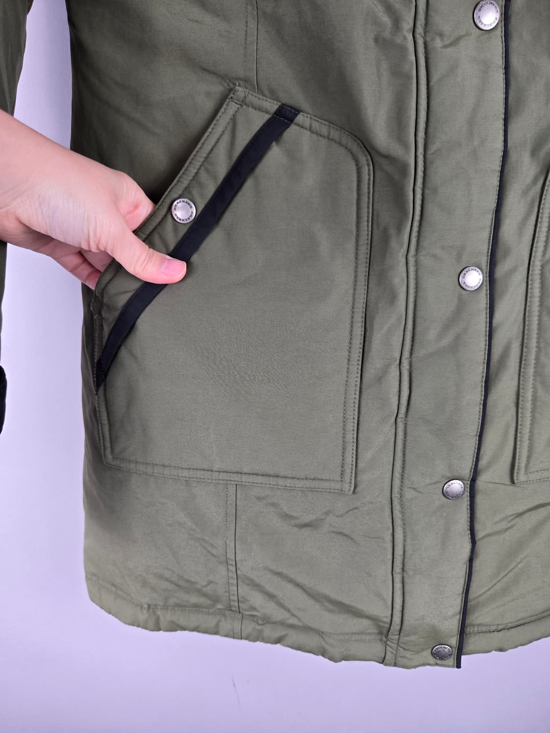 [무료배송]스케쳐스 95 여성 라쿤퍼 덕 다운 야상 패딩 점퍼 상품이미지5