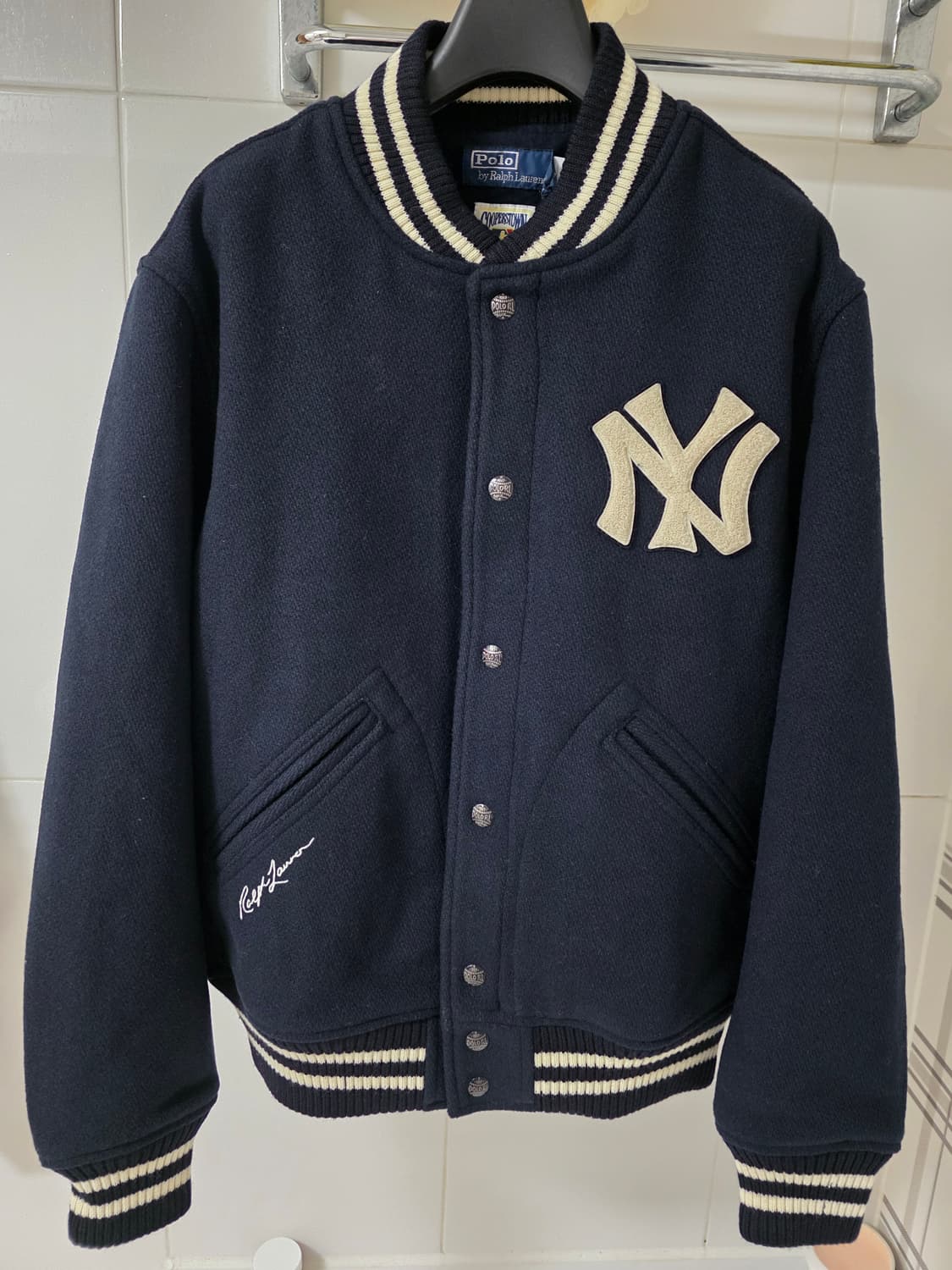 폴로 랄프로렌 양키스 울 바시티 자켓 M 상품이미지1