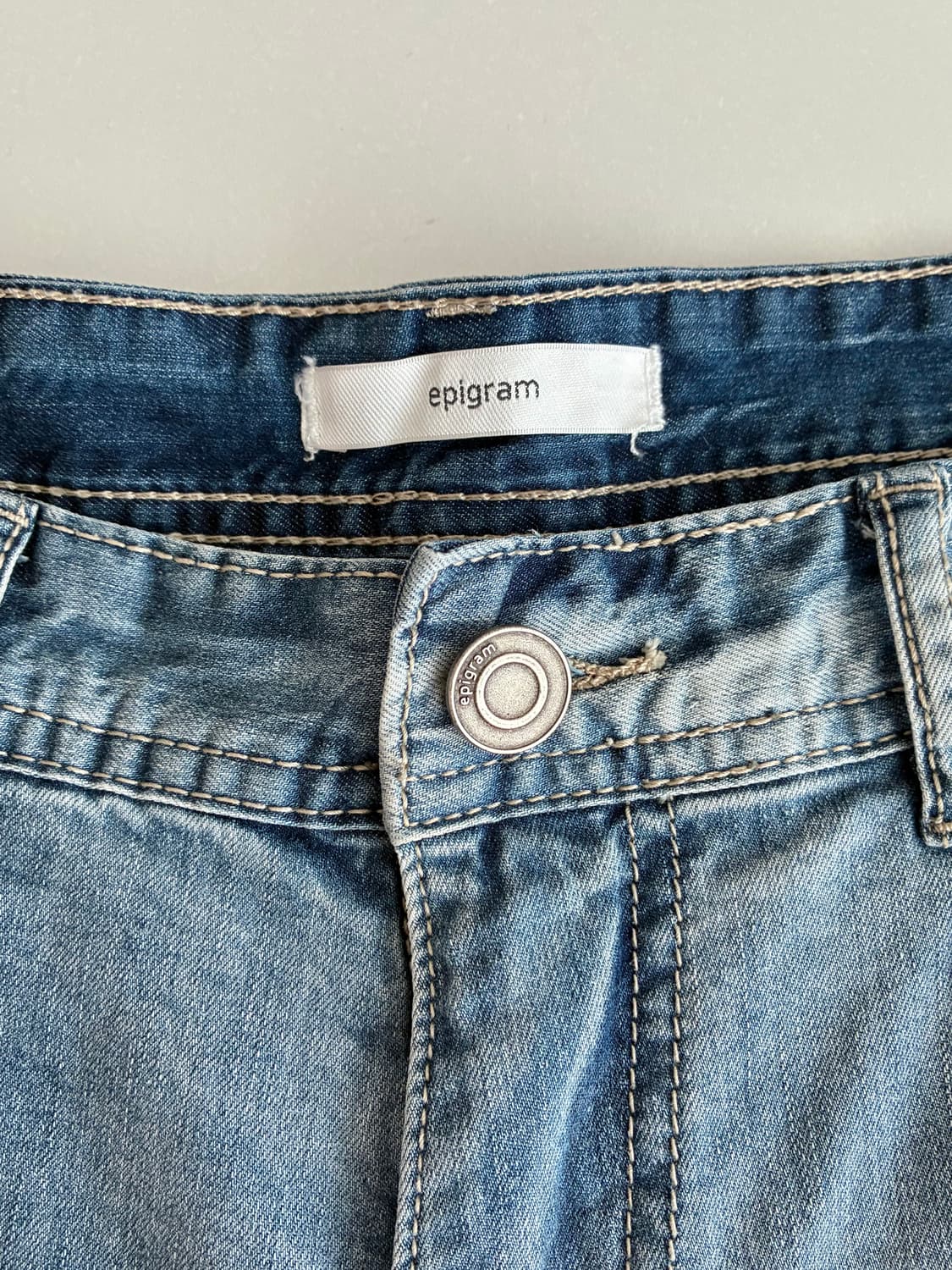 78-94) 코오롱 에피그램 데님 청바지 연청 상품이미지4