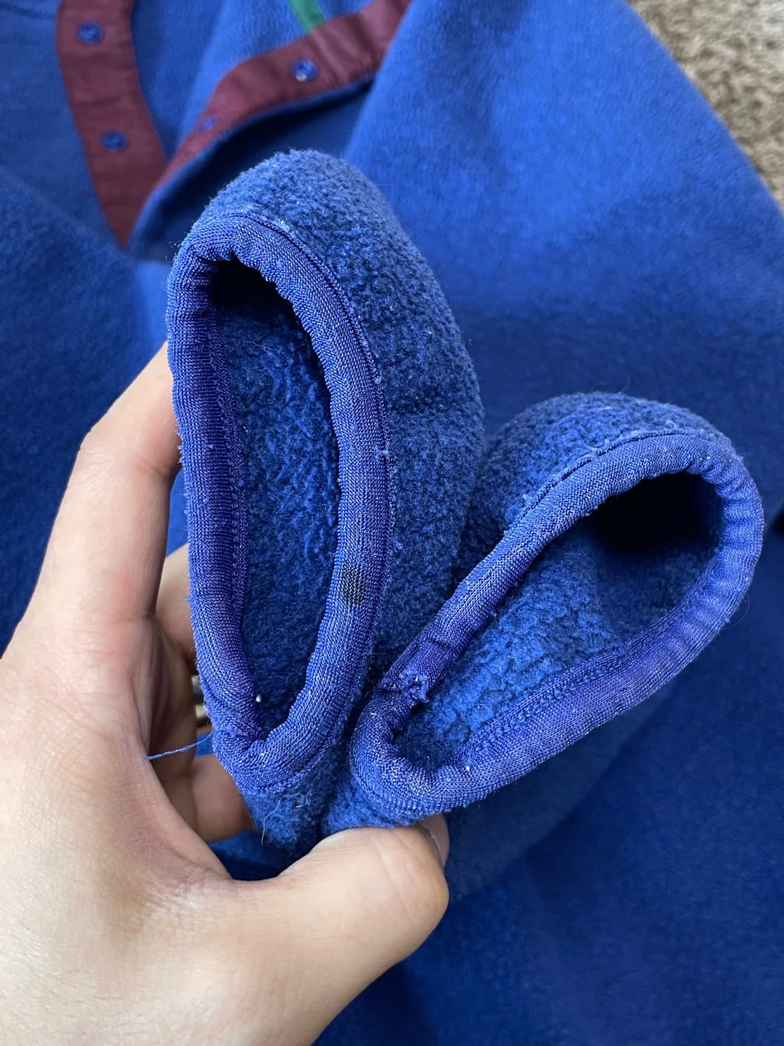 90s Patagonia synchilla 빈티지 신칠라 네이비 상품이미지5